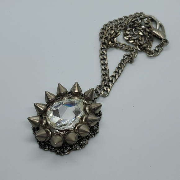 Gasoline GLAMOUR SWAROVSKI spike necklace